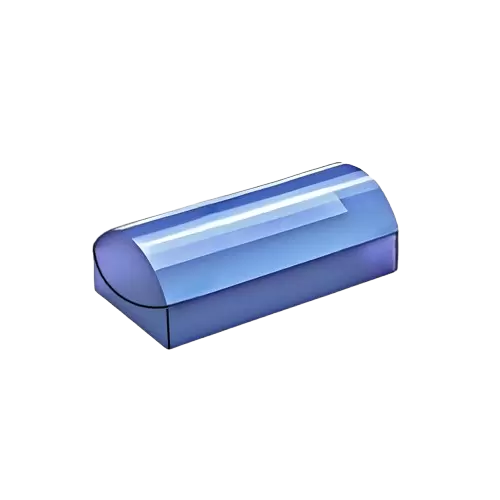 Ахроматическая цилиндрическая линза, скрепленная клеем.